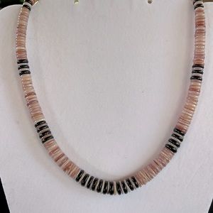Onyx & Shell Necklace